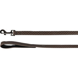 Flamingo Hundeleine Patti aus Kunstleder grau 130 cm 20 mm - 130 cm – Bild 1 von 1