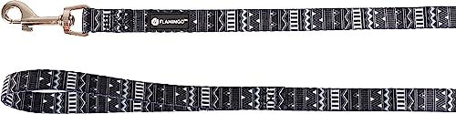 Flamingo Hundeleine Sadie Schwarz Weiß 120cm aus Nylon – Bild 1 von 1