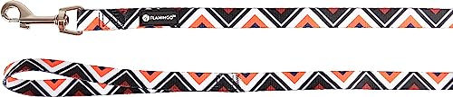 Flamingo Hundeleine Stian aus Nylon in Weiß Schwarz Orange 120 cm - 120 cm – Bild 1 von 2