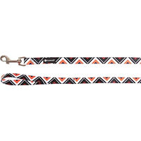 Produktbild von Flamingo Hundeleine Stian aus Nylon in Weiß Schwarz Orange 120 cm - 120 cm