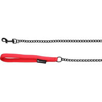 Produktbild von Flamingo Hundeleine Trero Rot Kettenleine mit Neopren-Griff aus Metall und Nylon 1 m x 16 mm - 100 cm