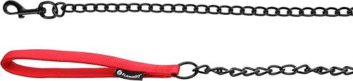 Flamingo Hundeleine Trero Rot mit Neopren-Griff und Nylon aus Metall und Nylon 1 m x 17 mm – Bild 1 von 2