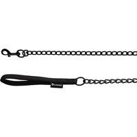 Produktbild von Flamingo Hundeleine Trero Schwarz aus Metall mit Neopren-Griff 1 m x 17 mm - 100 cm