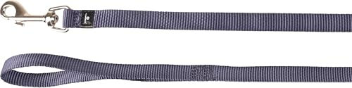 Produktbild von Flamingo Hundeleine Ziggi aus Nylon in Granitblau 100cm 15mm - 100 cm