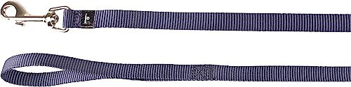 Produktbild von Flamingo Hundeleine Ziggi aus Nylon in Granitblau 130cm x 15mm - 130 cm