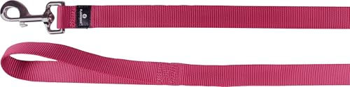 Produktbild von Flamingo Hundeleine Ziggi aus Nylon in Kirschrot 200cm x 25mm - 200 cm