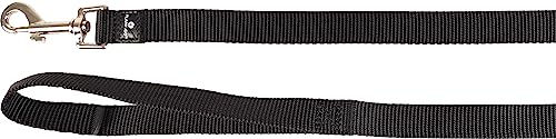 Produktbild von Flamingo Hundeleine Ziggi aus Nylon in Schwarz 300cm x 20mm - 300 cm