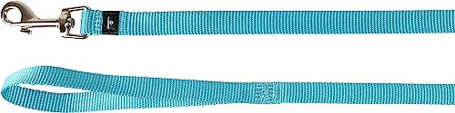 Produktbild von Flamingo Hundeleine Ziggi aus Nylon in Türkis 130cm 15mm - 130 cm