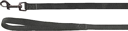 Flamingo Hundeleine Ziggi Schleppleine aus Nylon Dunkelgrau 300 cm - 300 cm – Bild 1 von 2