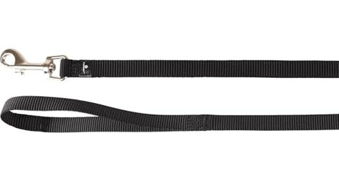 Produktbild von Flamingo Hundeleine Ziggi Schwarz aus Nylon 100cm x 15mm - 100 cm