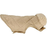Produktbild von Flamingo Hundemantel Bonnie Beige wasserabweisend mit Plüschfutter Rückenlänge 45 cm - 1 Stk.