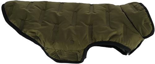 Flamingo Hundemantel Boso Grün wasserabweisend aus Polyester mit 25 cm Rückenlänge – Bild 1 von 4