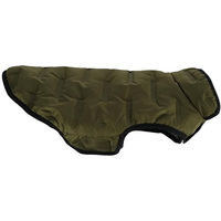 Produktbild von Flamingo Hundemantel Boso Grün wasserabweisend aus Polyester mit 25 cm Rückenlänge