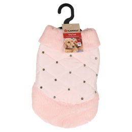 Flamingo Hundemantel Coco Rosa wasserabweisend aus Polyester mit 30 cm Rückenlänge – Bild 1 von 2
