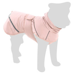 Flamingo Hundemantel Cujo Wintermantel Rosa wasserabweisend mit Rückenlänge 40 cm – Bild 1 von 2