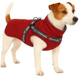 Flamingo Hundemantel Duker Wintermantel Rot wasserdicht mit Fleecefutter 35cm - 1 Stk. – Bild 1 von 4