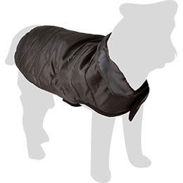 Flamingo Hundemantel Eden Schwarz Nylon wasserabweisend 35cm - 35 cm – Bild 1 von 5