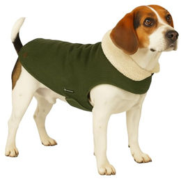 Flamingo Hundemantel Endor Khaki Wintermantel aus Polyester mit 40 cm Rückenlänge – Bild 1 von 6