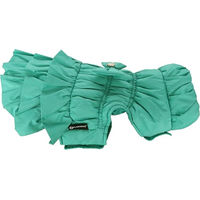 Produktbild von Flamingo Hundemantel Esther Grün Wintermantel aus Polyester mit weichem Fleece für kleine Hunde mit Rückenlänge 25 cm