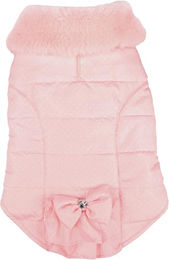 Flamingo Hundemantel Guzzi Rosa mit weichem Fleecefutter und wasserabweisender Oberfläche Rückenlänge 20 cm - 1 Stk. – Bild 1 von 2