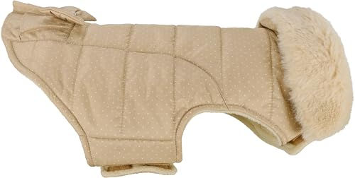 Flamingo Hundemantel Guzzi Winter Beige wasserabweisend mit Fleecefutter - 1 Stk. – Bild 1 von 3