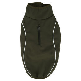 Flamingo Hundemantel Janus Khaki wasserabweisend mit 55 cm Rückenlänge – Bild 1 von 4