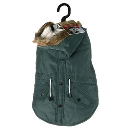 Flamingo Hundemantel Kimo Wintermantel für kleine Hunde Grün XS wasserabweisend mit Fleece-Innenfutter - 1 Stk. – Bild 1 von 5