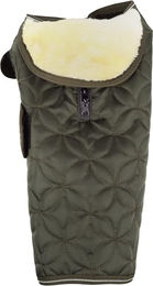 Flamingo Hundemantel Ushi Winter Mantel XS wasserabweisend mit Fleece-Innenfutter Khaki – Bild 1 von 4