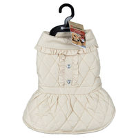 Produktbild von Flamingo Hundemantel Winter aus Fleece in Beige mit wasserabweisender Eigenschaft Rückenlänge 35 cm