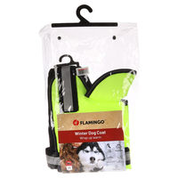 Produktbild von Flamingo Hundemantel Winter Eisbär Fluo Gelb S mit Rückenlänge 40 cm wasserdicht und winddicht