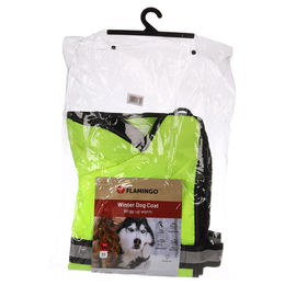 Flamingo Hundemantel Winter Eisbär Fluo Gelb XL wasserdicht mit Rückenlänge 55 cm – Bild 1 von 5