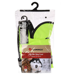 Flamingo Hundemantel Winter Eisbär Fluo Gelb XS wasserdicht mit Rückenlänge 35 cm - 1 Stk. – Bild 1 von 5