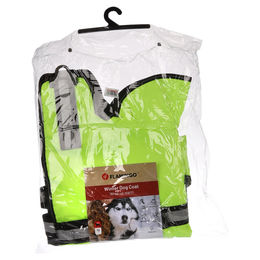 Flamingo Hundemantel Winter Eisbär Fluo Gelb XXXXL mit Rückenlänge 70 cm wasserdicht und winddicht – Bild 1 von 6