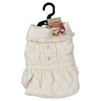 Produktbild von Flamingo Hundemantel Winter Fleece Beige mit Strass Rückenlänge 30 cm