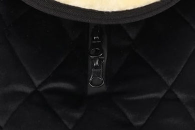 Flamingo Hundemantel Winter Schwarz Wasserabweisend Polyester Größe M – Bild 1 von 3