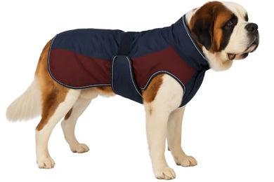 Flamingo Hundemantel Winter wasserabweisend aus Polyester in Blau und Rot XXL – Bild 1 von 4