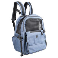 Produktbild von Flamingo Hunderrucksack Wiro Blau für kleine Rassen aus wasserabweisendem Polyester