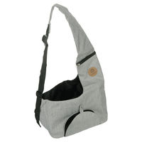 Produktbild von Flamingo Hunderucksack Kanga Fronttasche Grau aus Polyester 44x20x20 cm