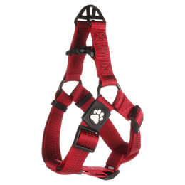 Flamingo Hundeschirr Step & Go Zorba Norwegergeschirr aus Nylon Rot Größe L – Bild 1 von 3