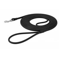 Produktbild von Flamingo Hundeschleppleine aus Biothane in Schwarz mit 10m Länge - 10 m