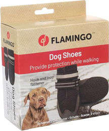 Flamingo Hundeschuhe Gayo Schwarz XL aus Neopren und Polyester wasserabweisend 2 Stück – Bild 1 von 2