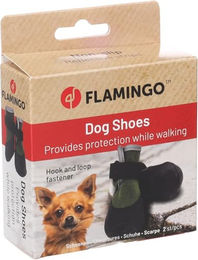 Flamingo Hundeschuhe Magna Pfotenschutz XS Grün aus Polyester wasserabweisend – Bild 1 von 6