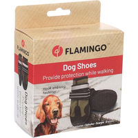 Produktbild von Flamingo Hundeschuhe Pfotenschuhe Grün Polyester Größe L wasserabweisend