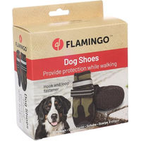 Produktbild von Flamingo Hundeschuhe Pfotenschuhe Grün XXXL aus Polyester wasserabweisend