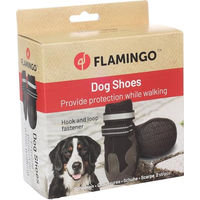 Produktbild von Flamingo Hundeschuhe Pfotenschuhe Schwarz XXXL aus Polyester wasserabweisend
