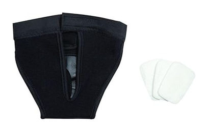 Produktbild von Flamingo Hundeschutzanzug Rüdenwindel aus Nylon Schwarz Größe L