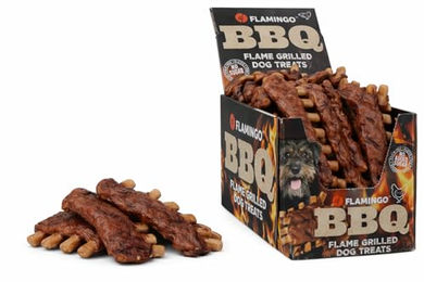 Flamingo Hundesnack BBQ Rippchen mit Huhn, getreidefrei und glutenfrei, 1,6 kg – Bild 1 von 7
