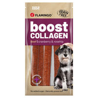Produktbild von Flamingo Hundesnack Boost Wurst mit Rind und Kollagen getreidefrei und ohne Zucker 600 g - 6 x 100 g