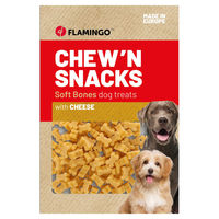 Produktbild von Flamingo Hundesnack Chew'n Snack Kauknochen mit Käse getreidefrei und glutenfrei 150 g - 150 g