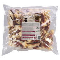 Produktbild von Flamingo Hundesnack Hapki Kaninchenohren mit Ente Monoprotein ohne Zuckerzusatz 1,6 kg - 140 x 10 cm